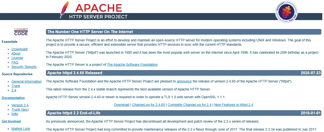 APACHE HTTP SERVER PROJECT