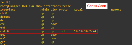 Basic Configuration Juniper