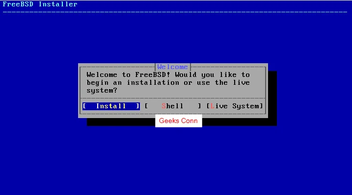 FreeBSD Installer FreeBSD Installer
