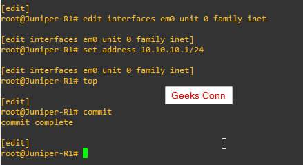 Basic Configuration Juniper