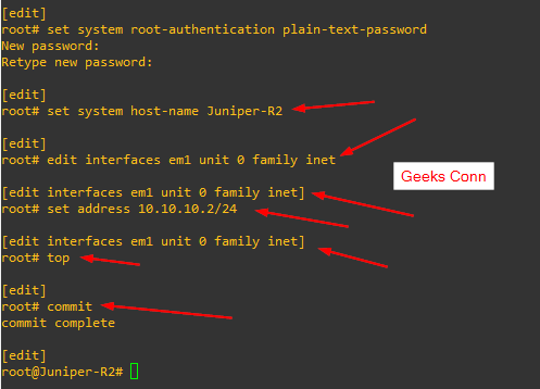 Basic Configuration Juniper