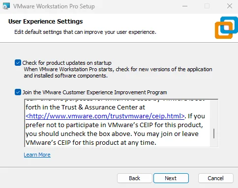 Install VMware Workstation