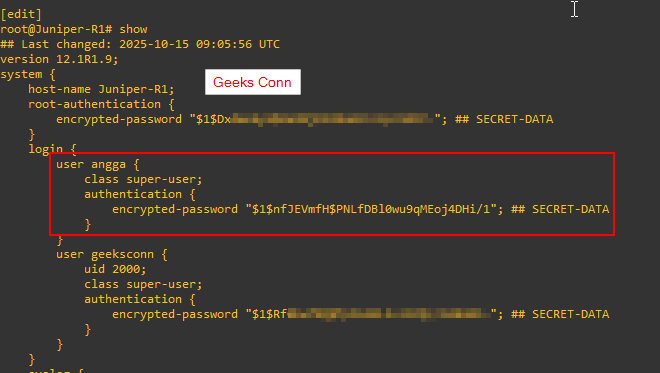 Juniper Configuration Lifecycle
