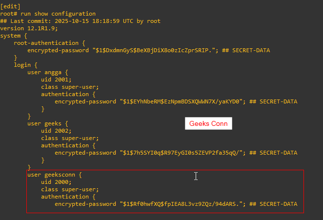 Juniper Configuration Lifecycle