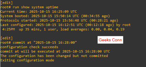 Juniper Configuration Lifecycle