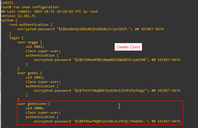 Juniper Configuration Lifecycle