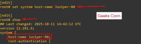 Basic Configuration Juniper