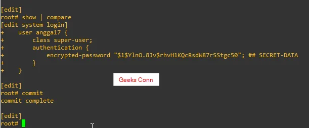 Manajemen Configuration Perangkat Juniper
