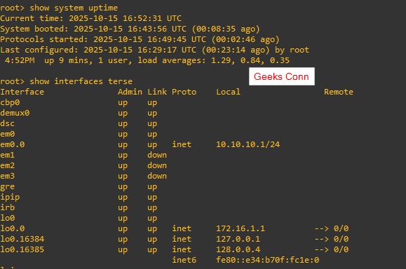 Juniper Configuration Lifecycle