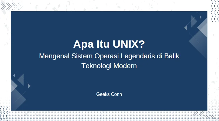 sistem operasi UNIX