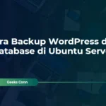Backup WordPress dan Database