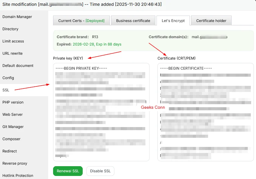 Berhasil Membuat SSL dengan Let's Encrypt RoundCube Webmail