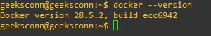 Cek Version Docker Engine