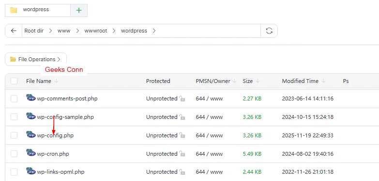 Duplicate File WP Config WordPress