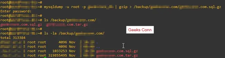 Export Database WordPress