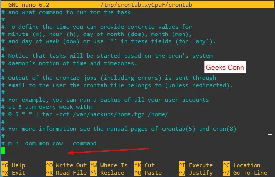File Konfigurasi Crontab