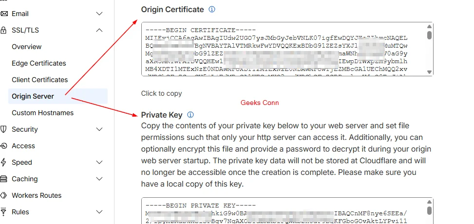 Generate SSL TLS Origin dan Private Key Cloudflare