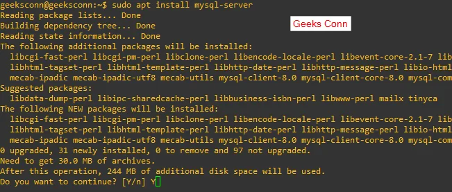Install MySQL Server 8.0
