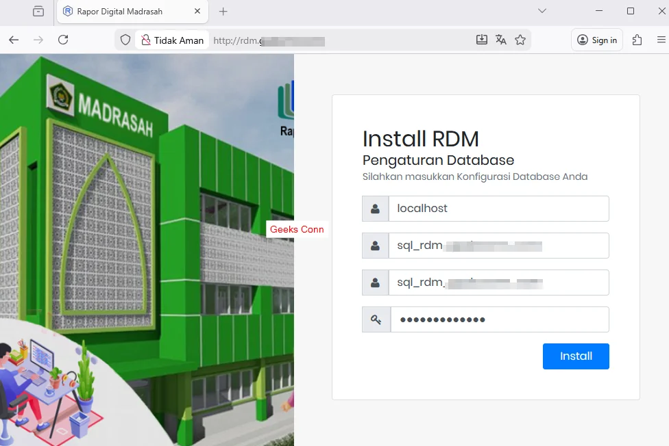 Install RDM dan Pengaturan Database