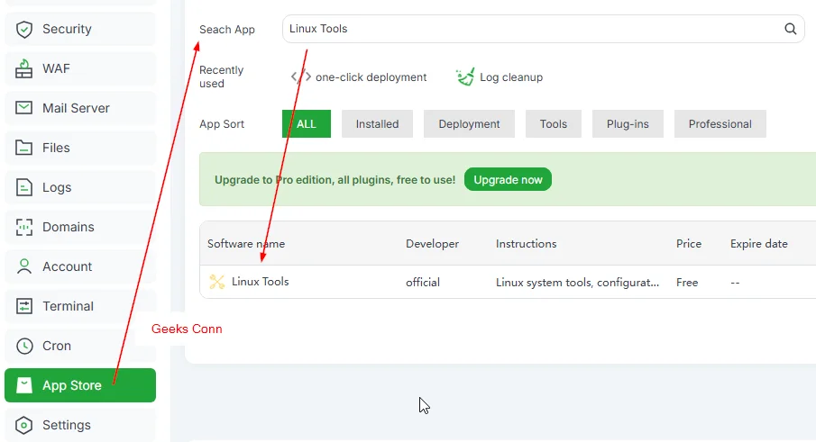 Install Software Linux Tools