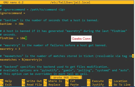 Konfigurasi ban SSH Server