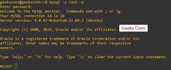 Login Database Menggunakan Password