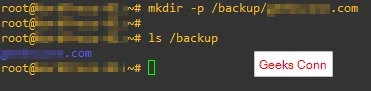 Membuat Directory Backup