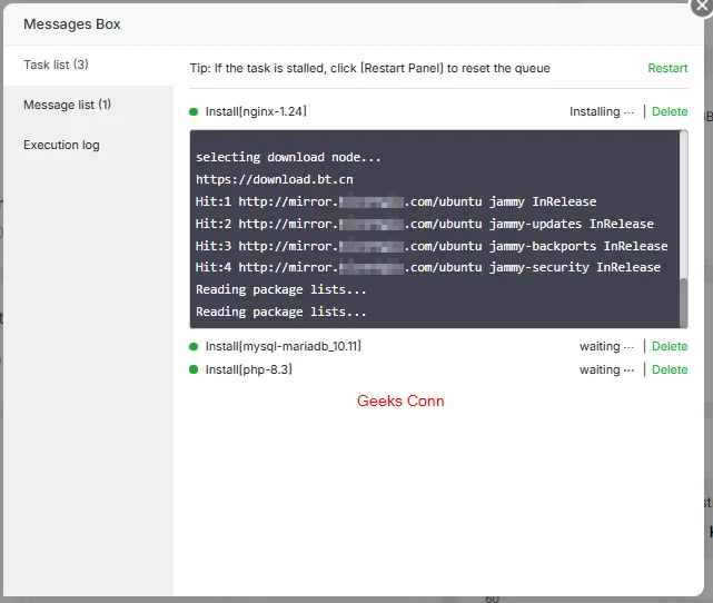 Proses Instalation Stack LNMP