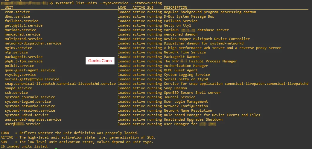 Service Linux Status Running
