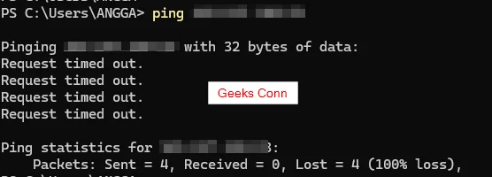 Sesudah Enable Block ICMP aaPanel