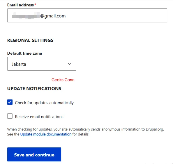 Site Information CMS Drupal