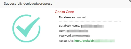 Successfully Deploy WordPress
