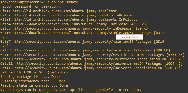 Update Repositroy Ubuntu 22.04