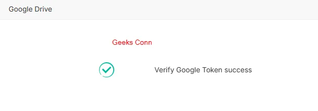 Verify Google Token Success