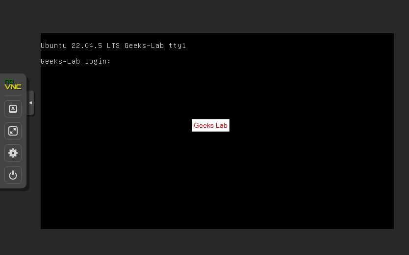 Web Console Login Username dan Password VPS Server