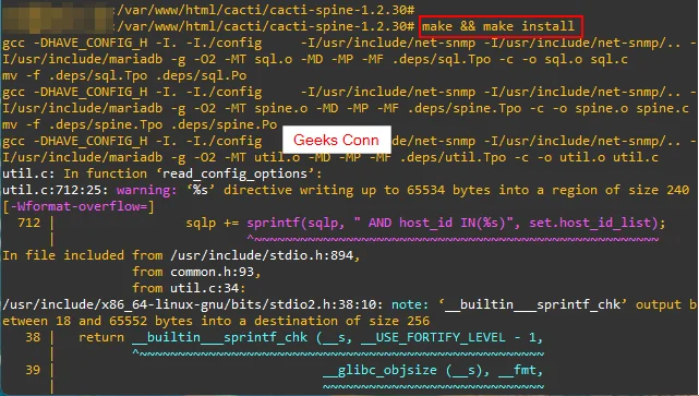 Build dan Install Cacti Spine
