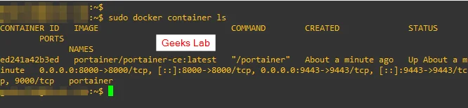 Cek Container Portainer