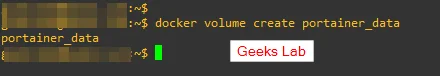 Create Volume Portainer