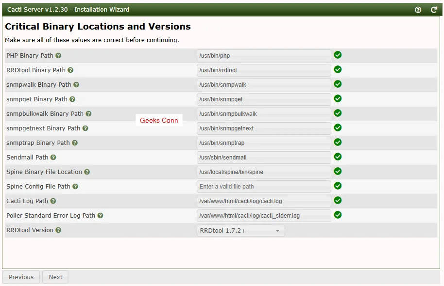 Critical Binary Locations and Versions
