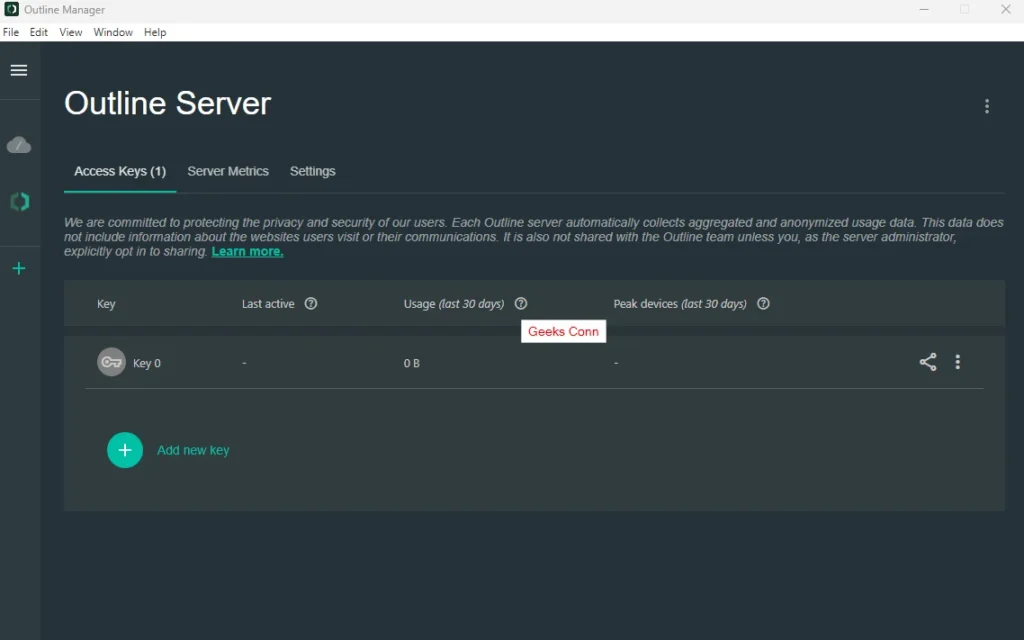 Dashboard Outline Manager