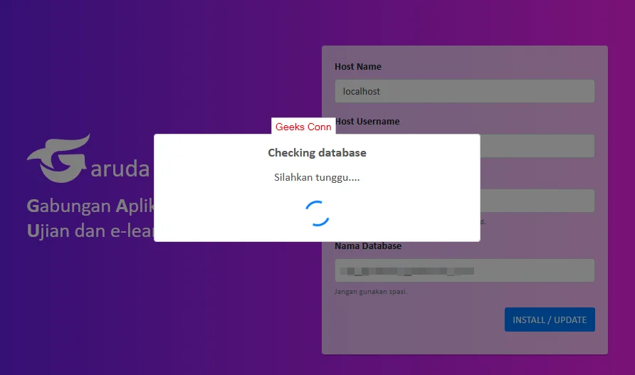 Garuda CBT Checking Database