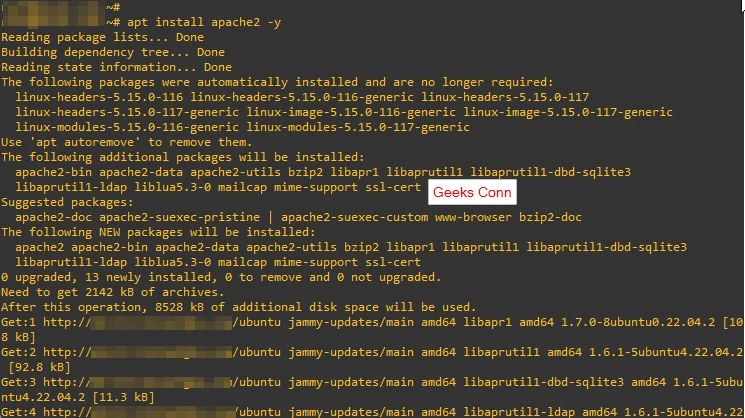 Install Apache2 Server