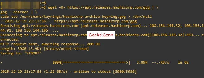 Install HashiCorps GPG Key