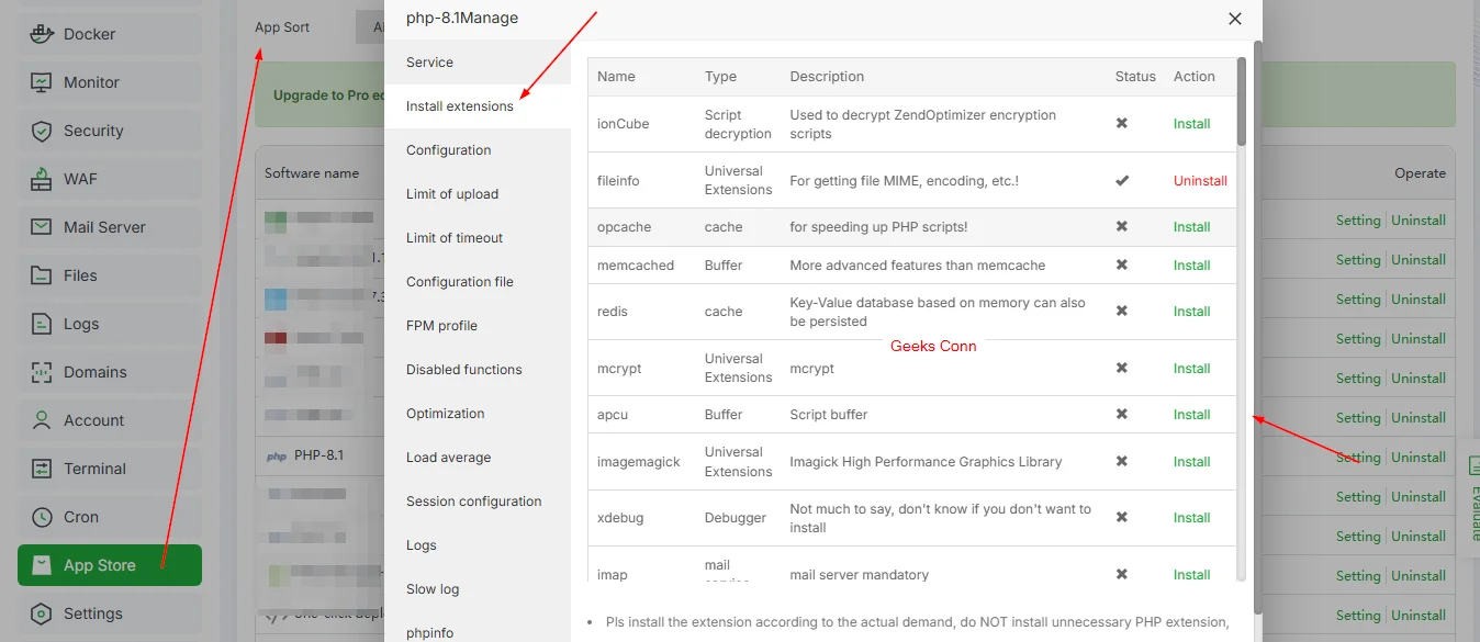 Install PHP Extension untuk OpenSID