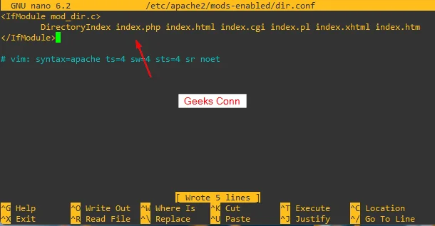Konfigurasi Format File Apache2