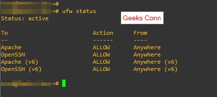 Melihat Status Firewall UFW