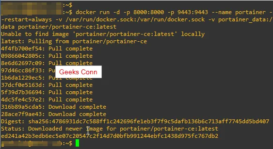 Membuat Container Portainer Server