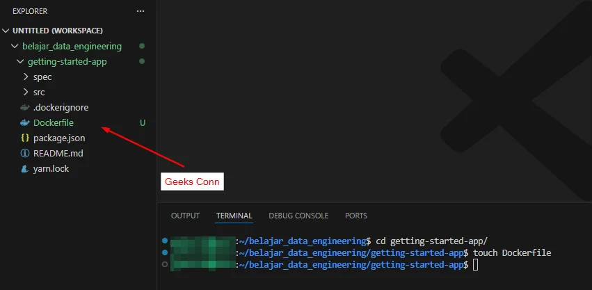 Membuat Dockerfile Todo App