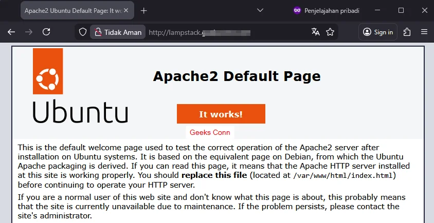 Mengkases Web Server apache dengan subdomain