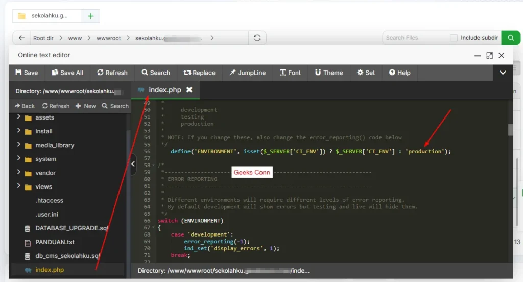 Merubah Environment CMS Sekolahku Menjadi Production
